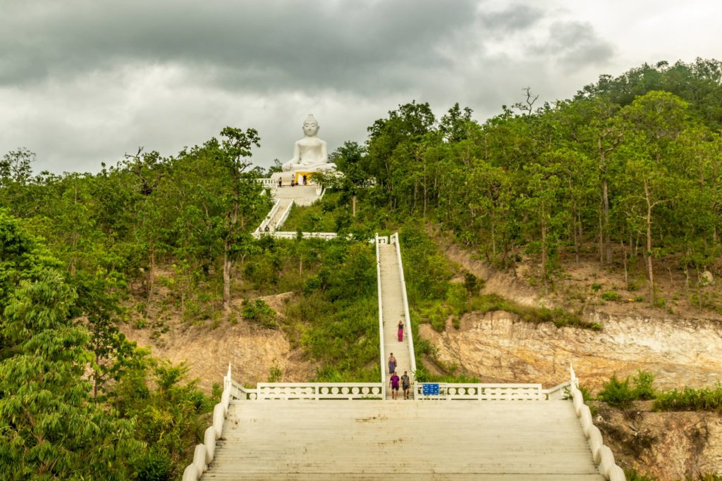 white buddha