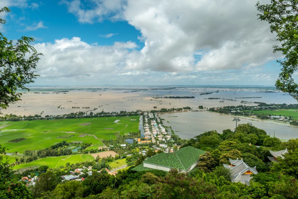 flooded area